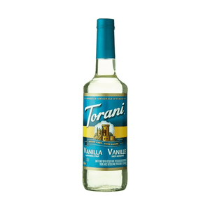 Torani Sugar Free Vanilla Syrup, 750ml Plastic Bottle