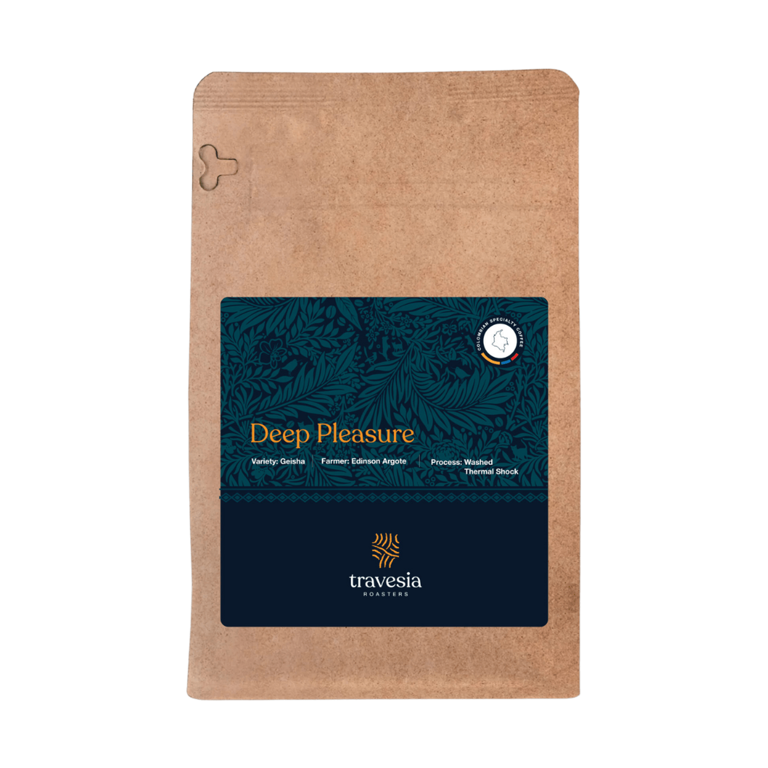 Travesia Roasters Coffee Deep Pleasure Whole Bean Coffee, 250g