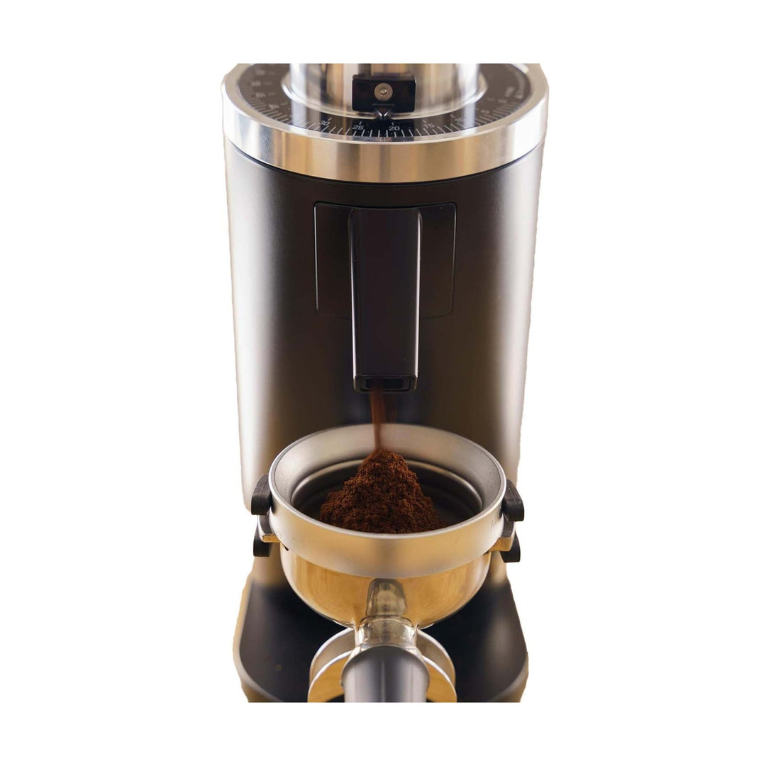 Turin DF54 V3 Single Dose Coffee Grinder with Red Titanium Burrs, Black