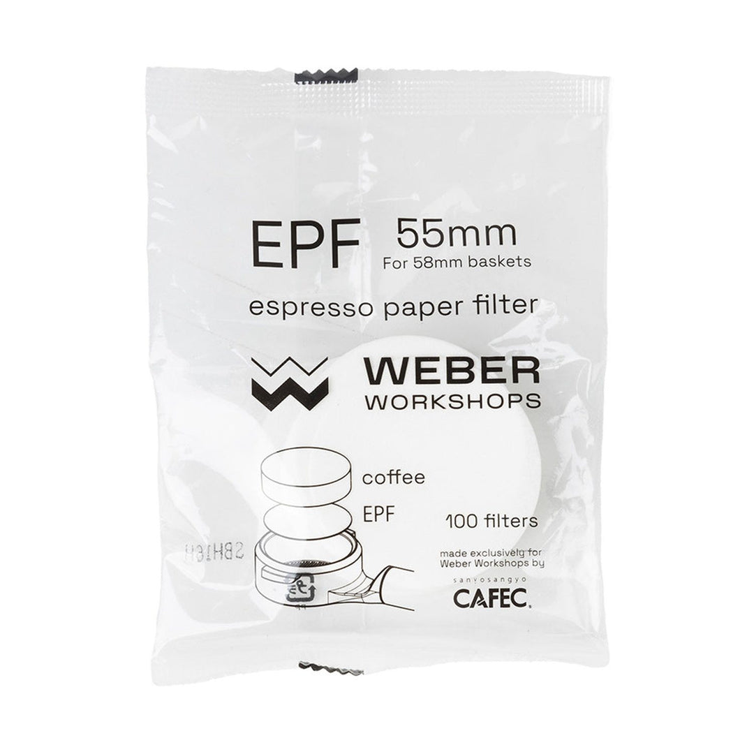 Weber Works Espresso Paper Filter 100 Pack, 55mm