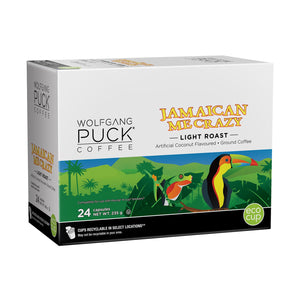 Wolfgang Puck Jamaican Me Crazy Flavoured Single Serve Coffee 24 Pack
