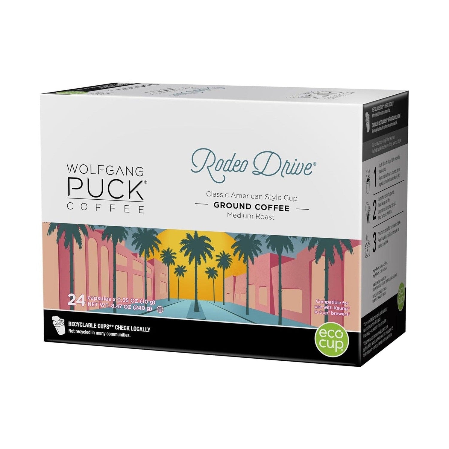 Wolfgang Puck Rodeo Drive Single Serve Coffee 24 Pack