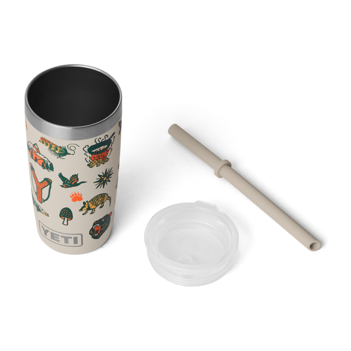 YETI Jr. 10oz. Tumbler with Straw Lid, Cape Taupe Summer Camp