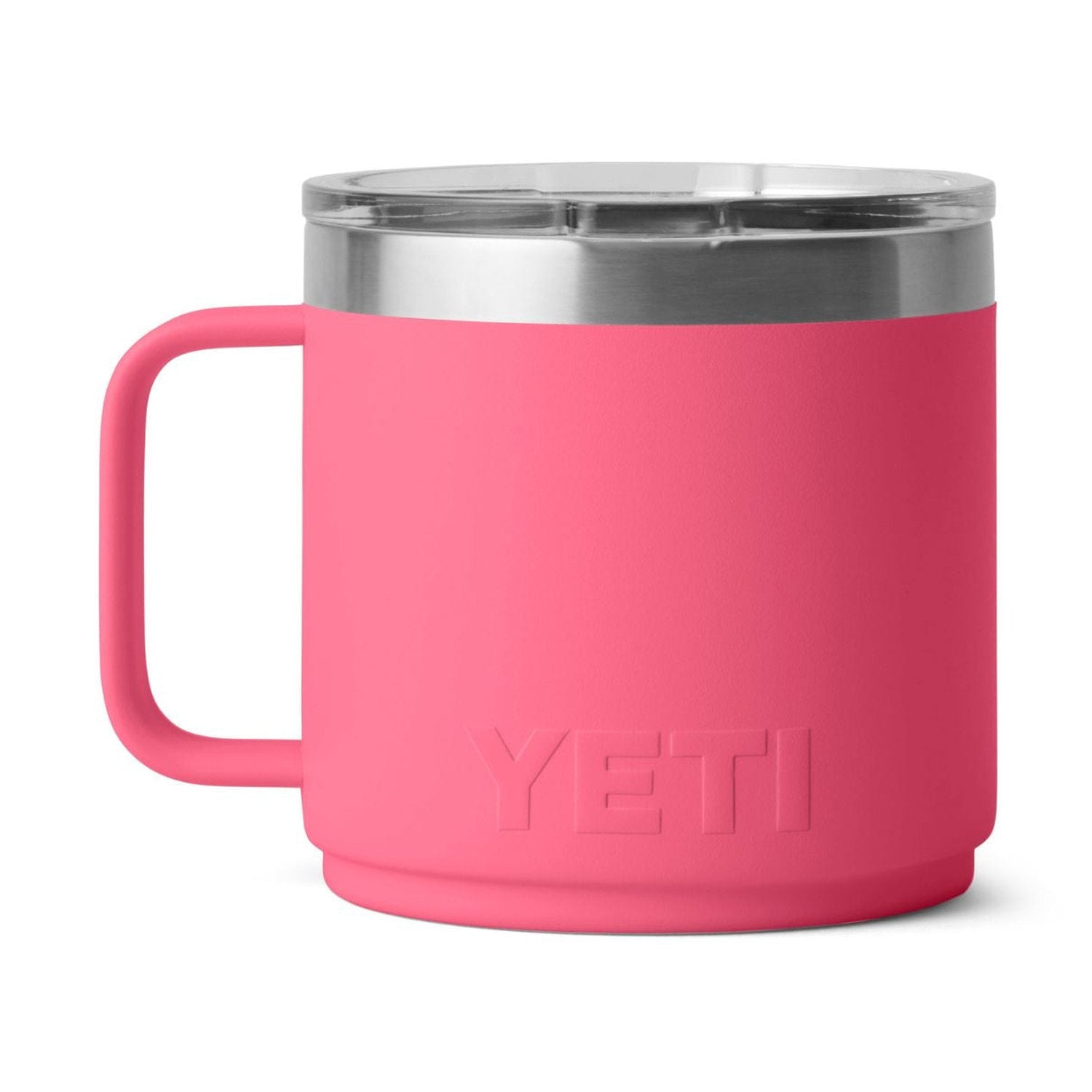 YETI Rambler 14 oz. Ceramic Lined Mug with MagSlider Lid, Tropical Pink