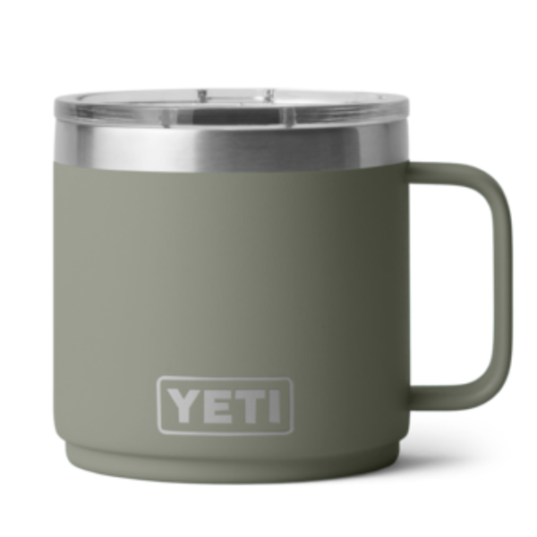 YETI Rambler 14 oz. Ceramic Lined Mug with MagSlider Lid, Pampa Green