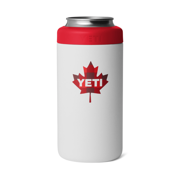 YETI Rambler 16 oz. Colster 2.0 Tall Can Insulator, True North White &amp; Red