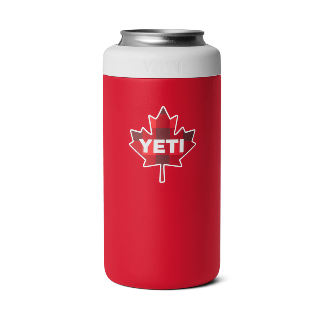 YETI Rambler 16 oz. Colster 2.0 Tall Can Insulator, True North Red &amp; White
