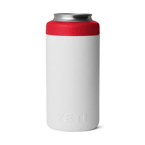 YETI Rambler 16 oz. Colster 2.0 Tall Can Insulator, True North White & Red