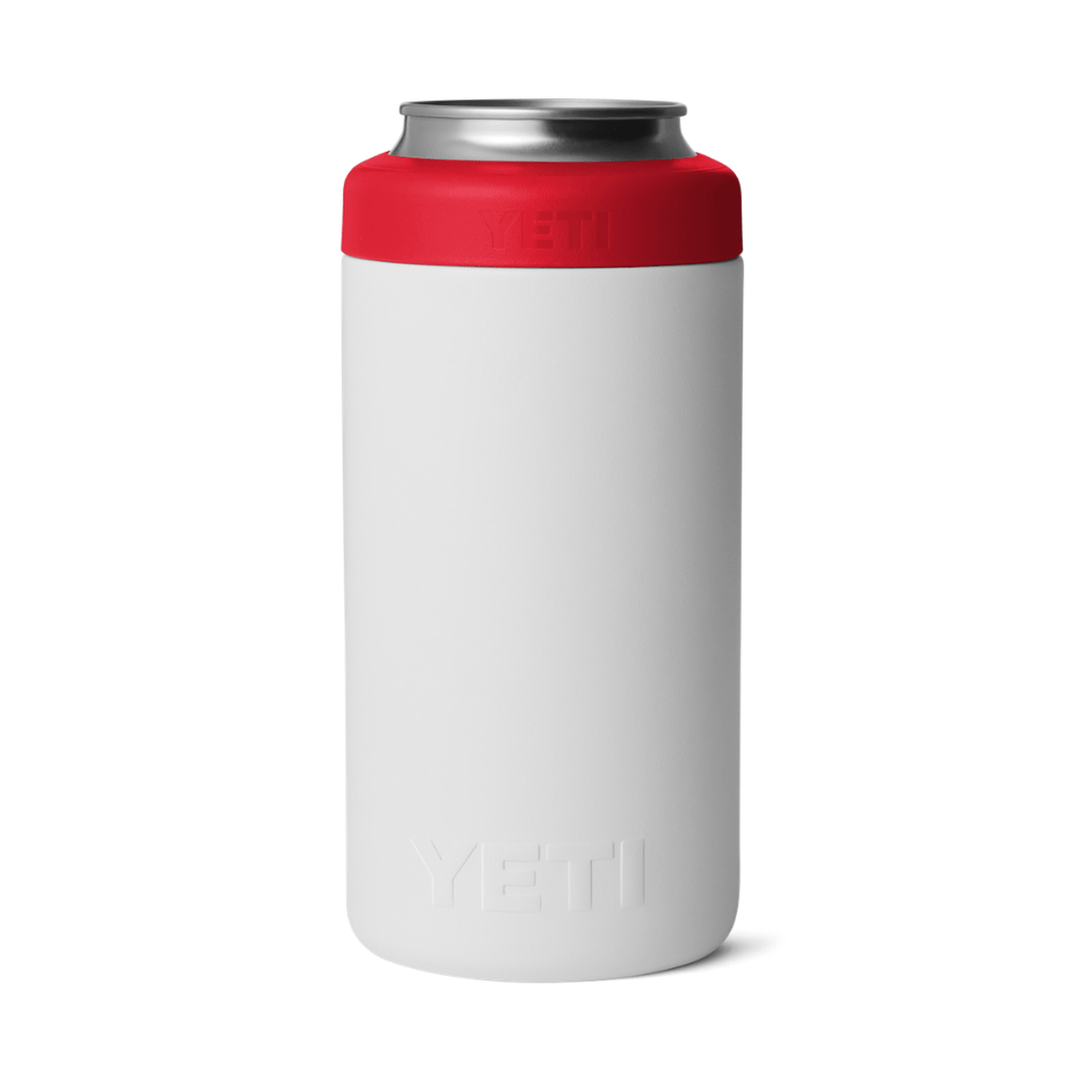 YETI Rambler 16 oz. Colster 2.0 Tall Can Insulator, True North White &amp; Red