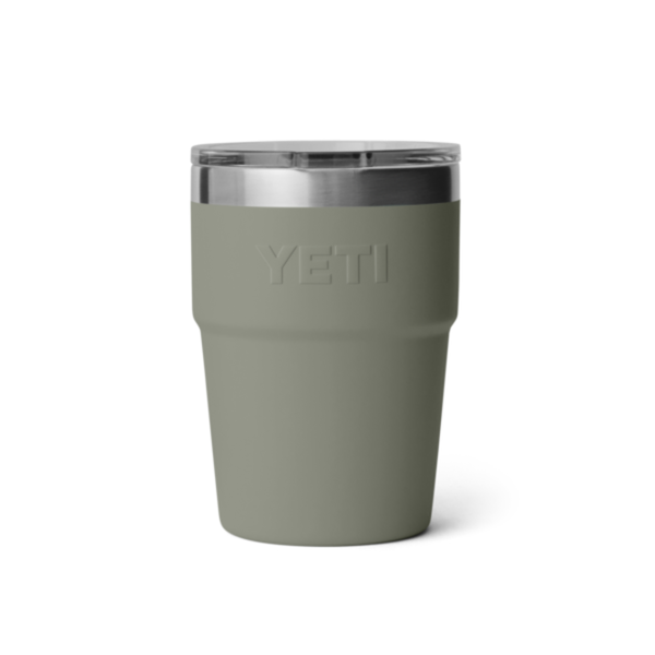 YETI Rambler 16 oz. Stackable Pint Cup with Magslider Lid, Pampa Green