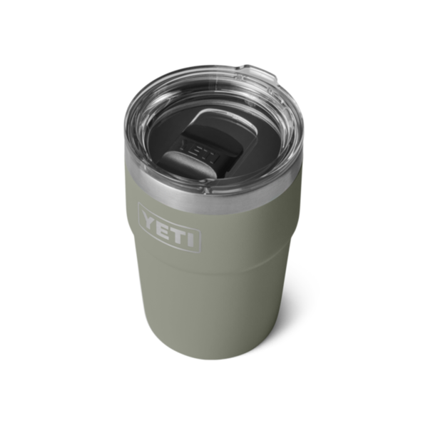 YETI Rambler 16 oz. Stackable Pint Cup with Magslider Lid, Pampa Green