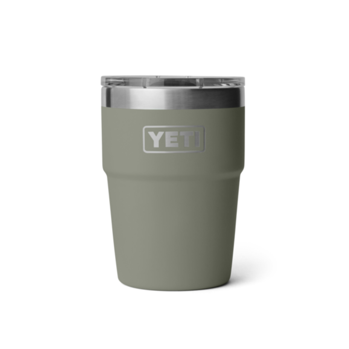 YETI Rambler 16 oz. Stackable Pint Cup with Magslider Lid, Pampa Green