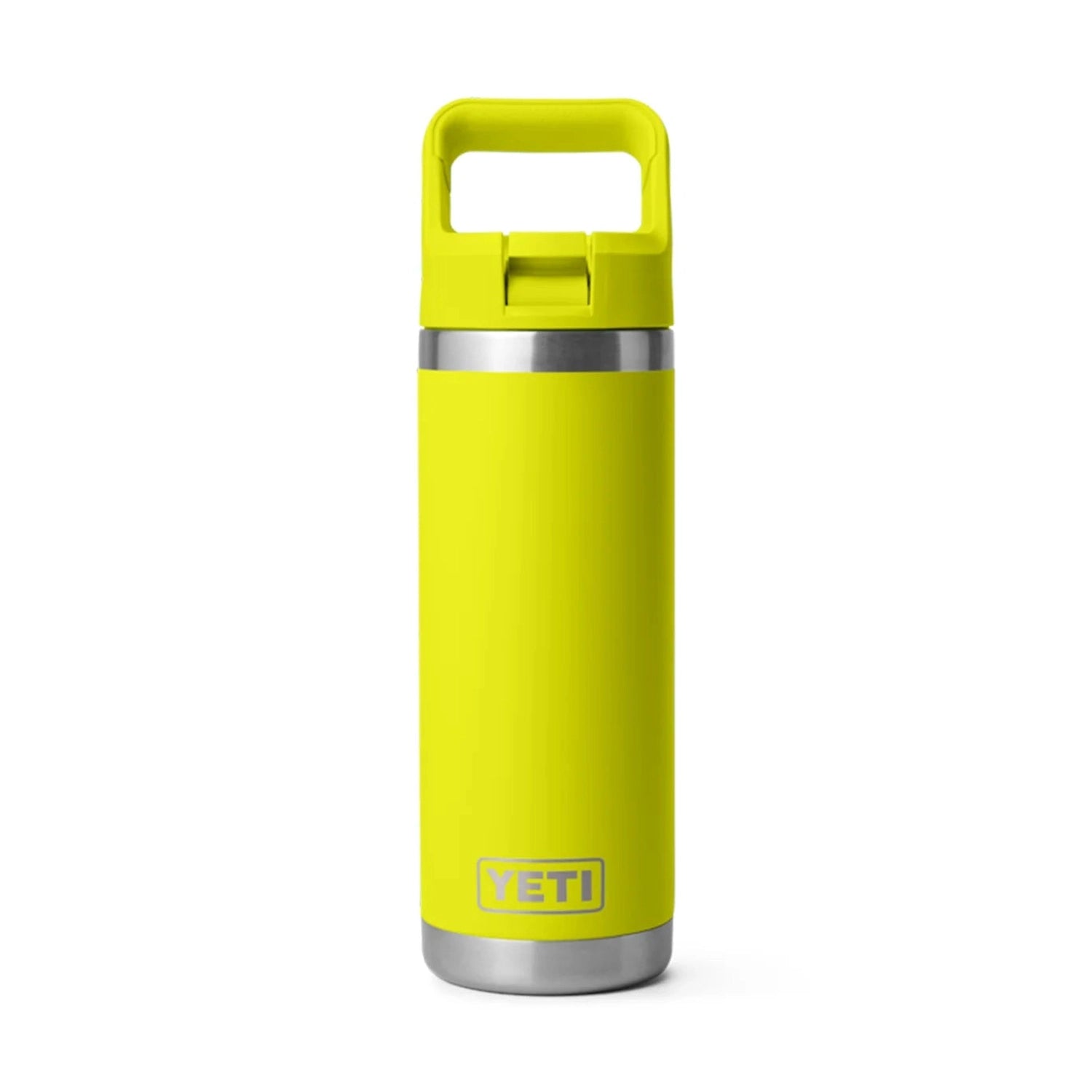 YETI Rambler 18 oz. Bottle With Straw Cap, Firefly Yellow