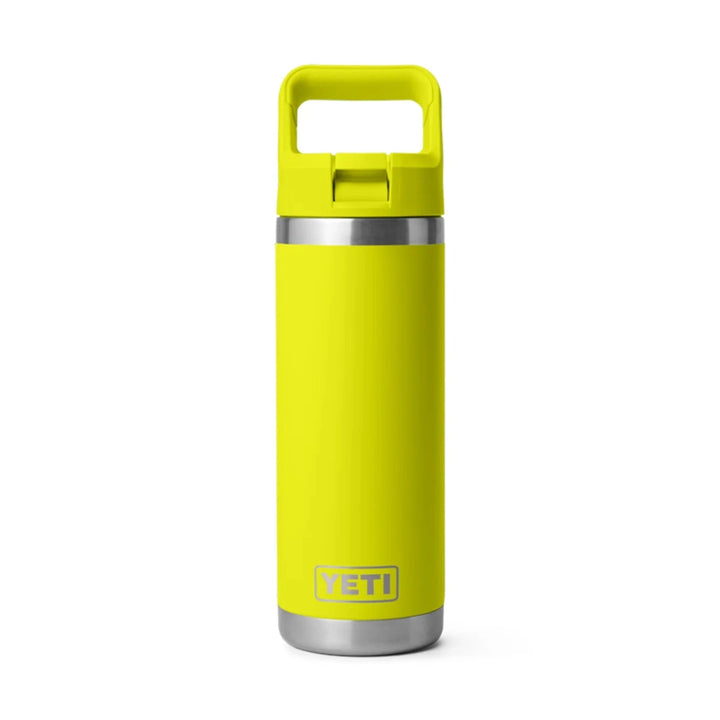 YETI Rambler 18 oz. Bottle With Straw Cap, Firefly Yellow