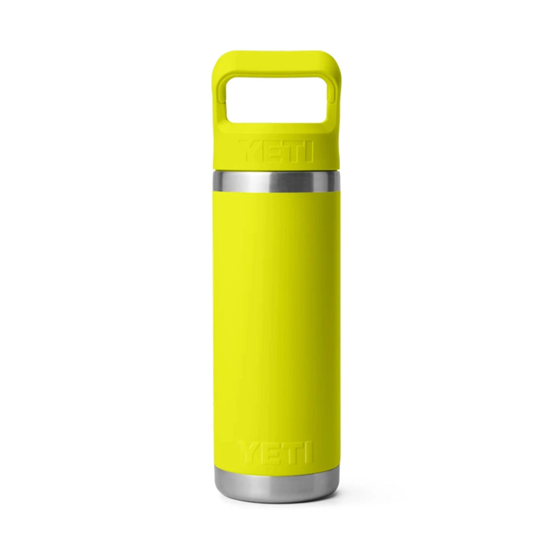 YETI Rambler 18 oz. Bottle With Straw Cap, Firefly Yellow