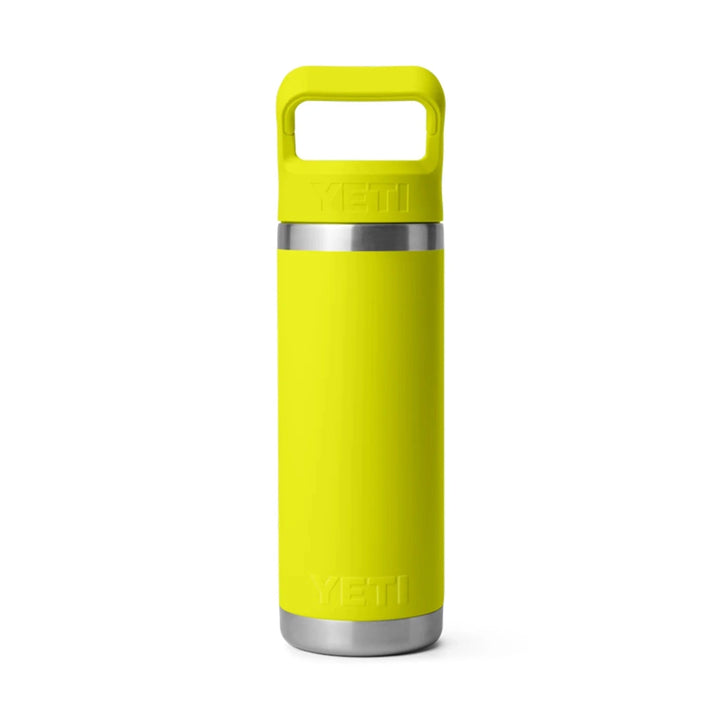 YETI Rambler 18 oz. Bottle With Straw Cap, Firefly Yellow