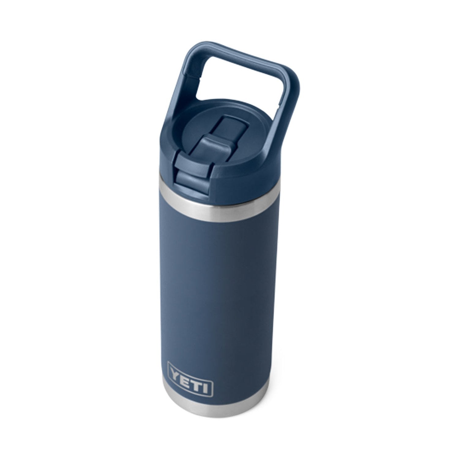 YETI Rambler 18 oz. Bottle With Straw Cap, Navy