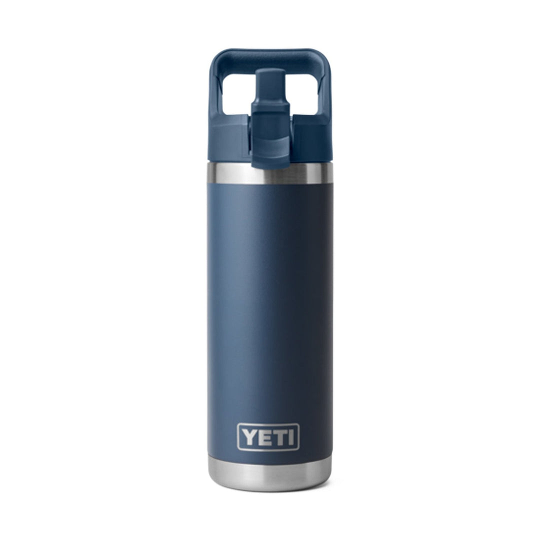 YETI Rambler 18 oz. Bottle With Straw Cap, Navy