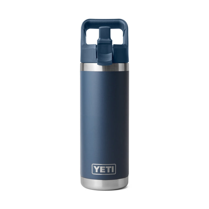 YETI Rambler 18 oz. Bottle With Straw Cap, Navy