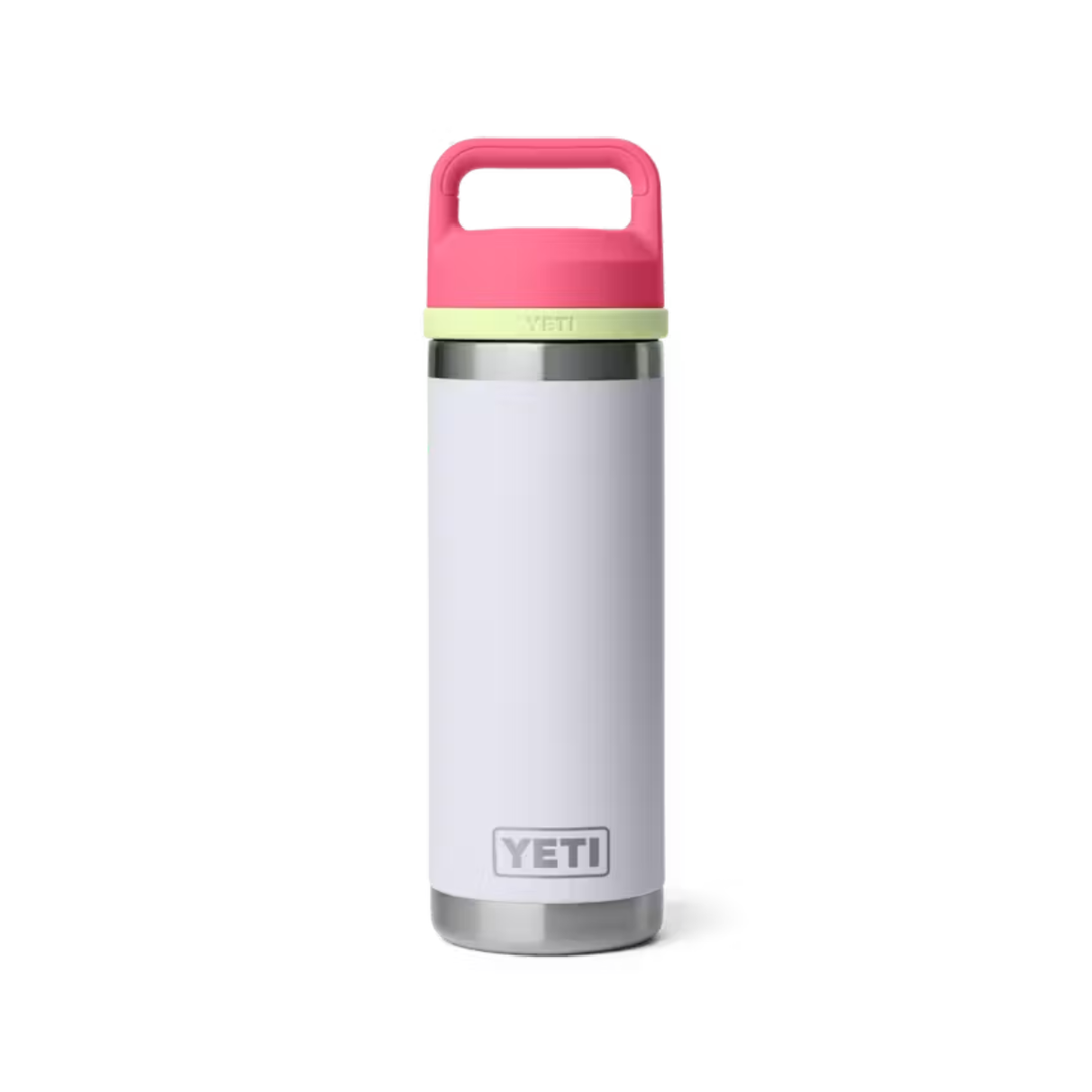 YETI Rambler 18 oz. Bottle with Chug Cap, Birdie Mist/Pink/Grasshopper