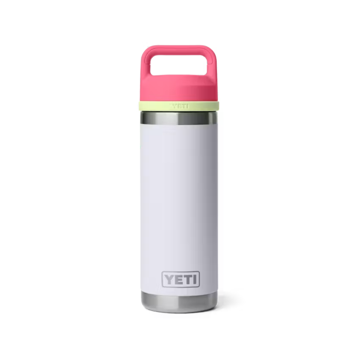 YETI Rambler 18 oz. Bottle with Chug Cap, Birdie Mist/Pink/Grasshopper
