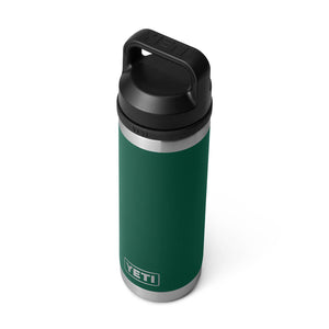 YETI Rambler 18 oz. Bottle with Chug Cap, Black Forest Green