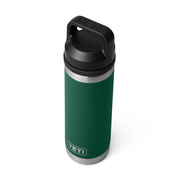 YETI Rambler 18 oz. Bottle with Chug Cap, Black Forest Green