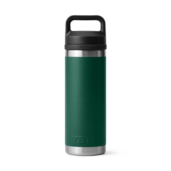 YETI Rambler 18 oz. Bottle with Chug Cap, Black Forest Green