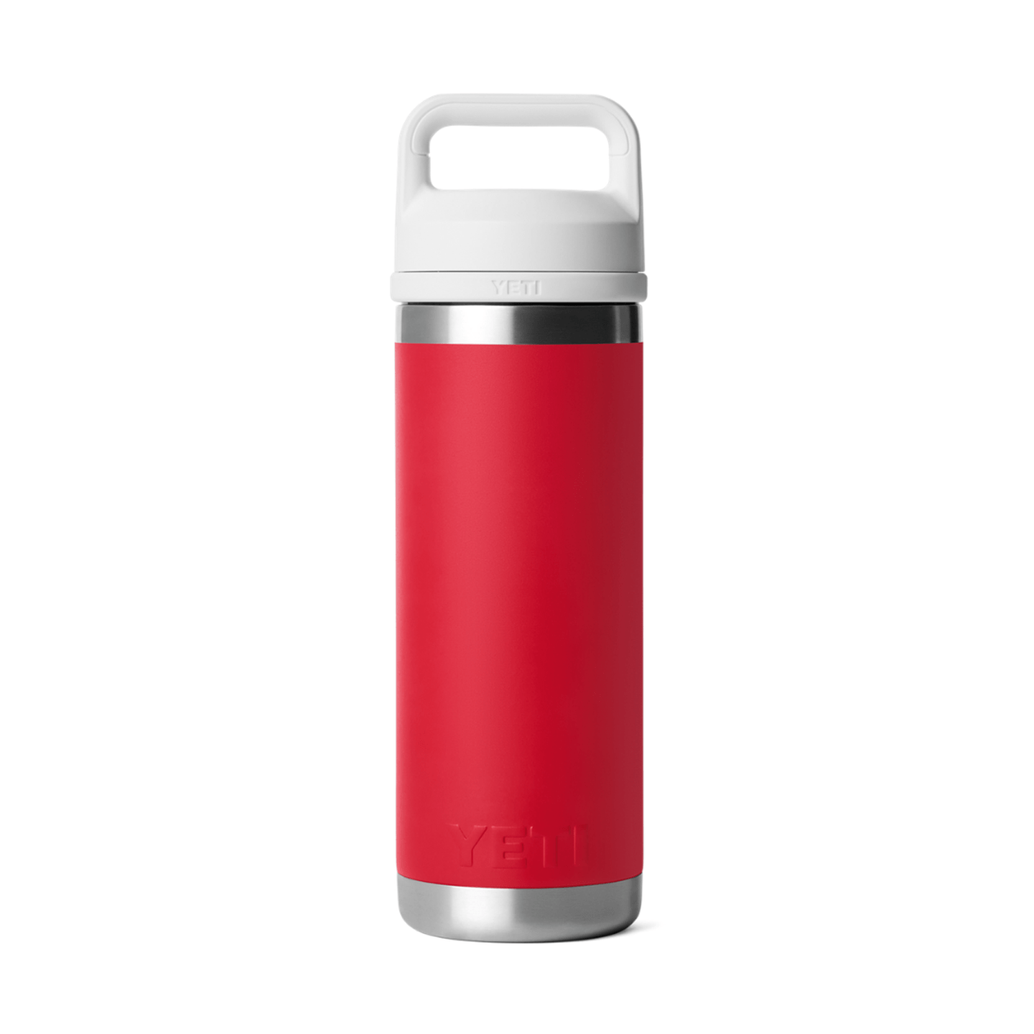 YETI Rambler 18 oz. Bottle with Chug Cap, True North Red & White