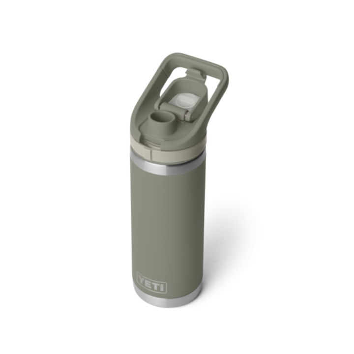 YETI Rambler 18 oz. Bottle with Flip Chug Cap, Pampa Green
