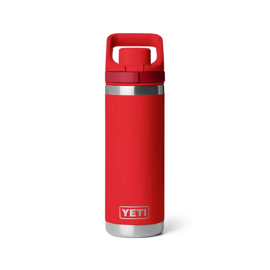 YETI Rambler 18 oz. Bottle with Flip Chug Cap, Rescue Red