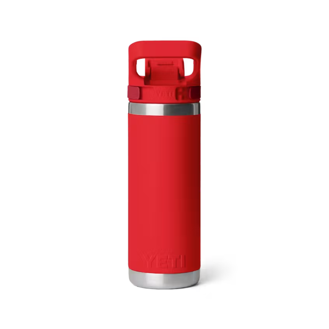 YETI Rambler 18 oz. Bottle with Flip Chug Cap, Rescue Red
