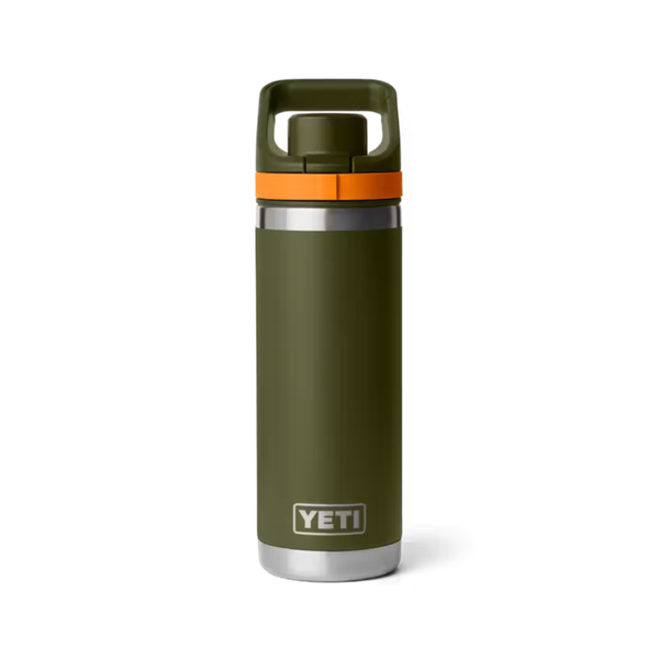 YETI Rambler 18 oz. Bottle with Flip Chug Cap, Olive/King Crab