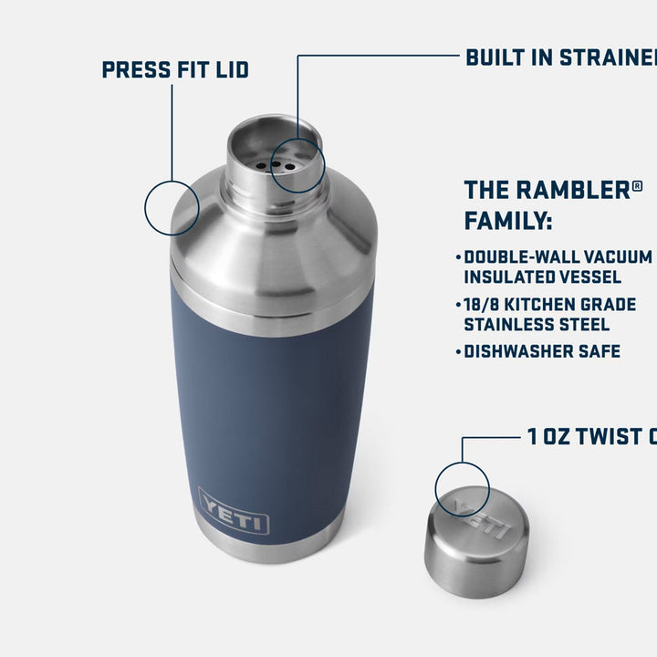 YETI Rambler 20 oz. Cocktail Shaker, Navy