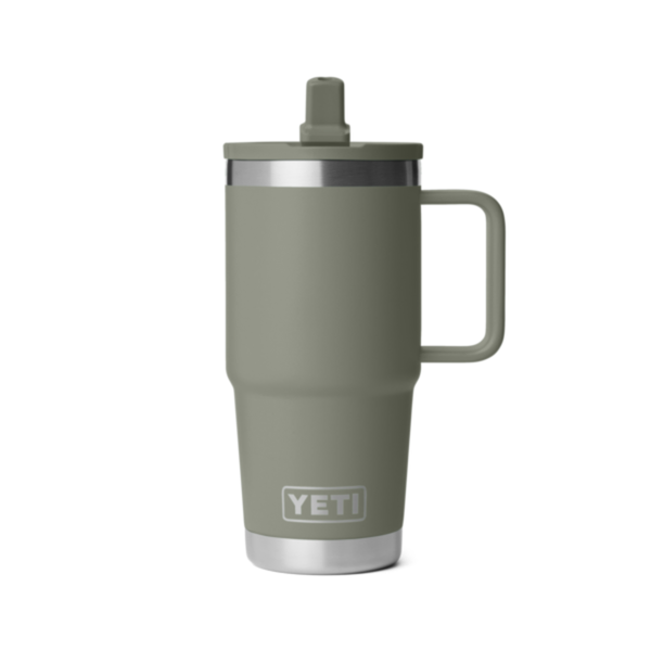 YETI Rambler 20 oz. Mug With Straw Lid, Pampa Green