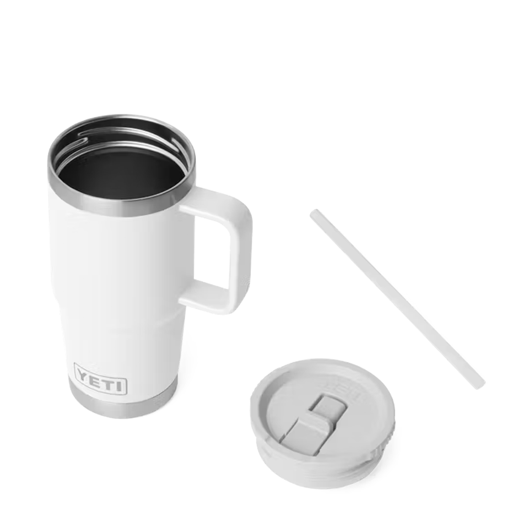 YETI Rambler 20 oz. Mug With Straw Lid, White