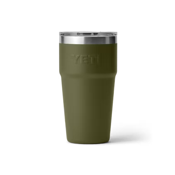 YETI Rambler 20 oz. Stackable Cup with Magslider Lid, Olive/King Crab
