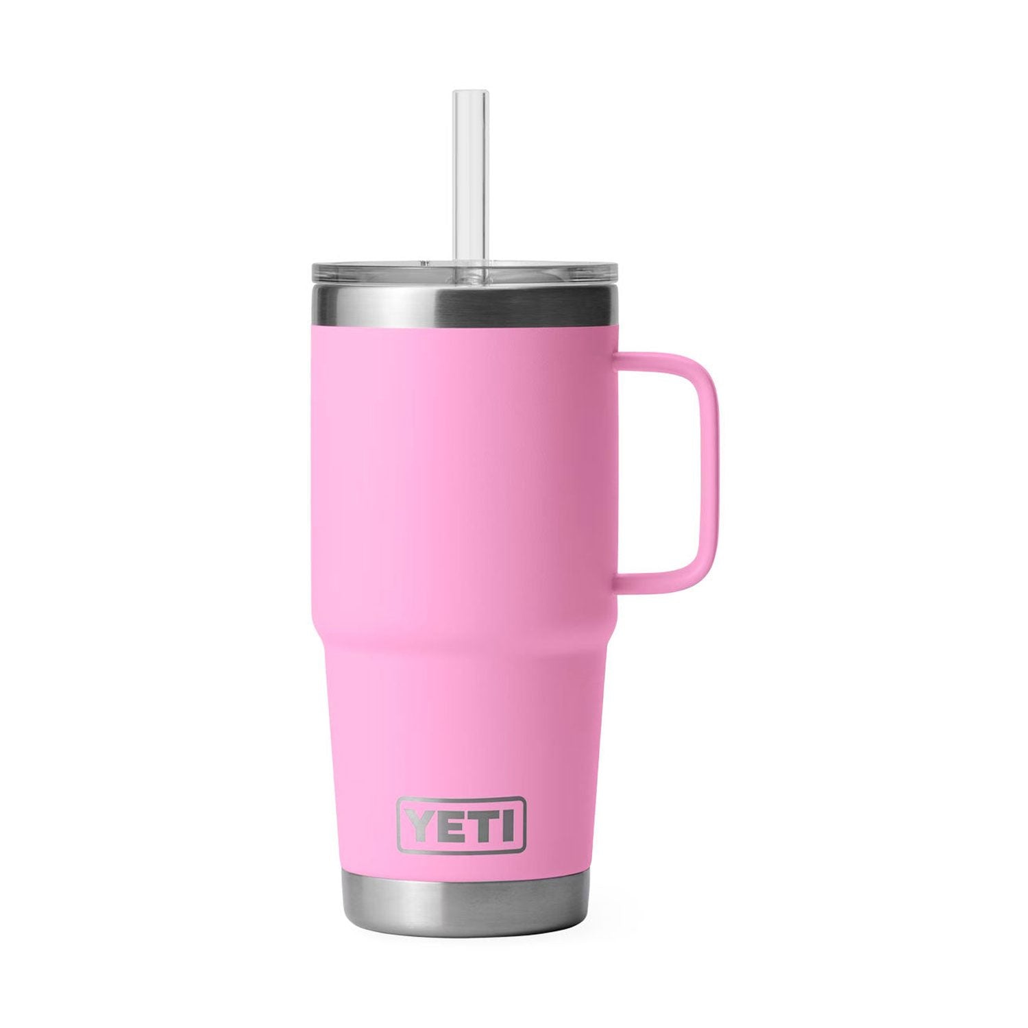 YETI Rambler 25 oz. Mug With Straw Lid, Power Pink