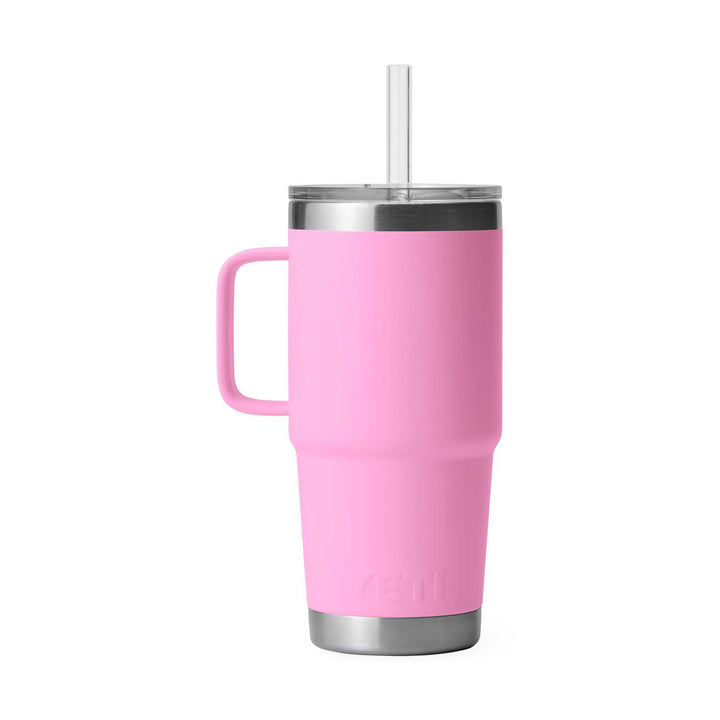 YETI Rambler 25 oz. Mug With Straw Lid, Power Pink