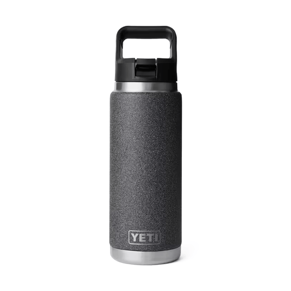 YETI Rambler 26 oz. Bottle With Straw Cap, Black Stone