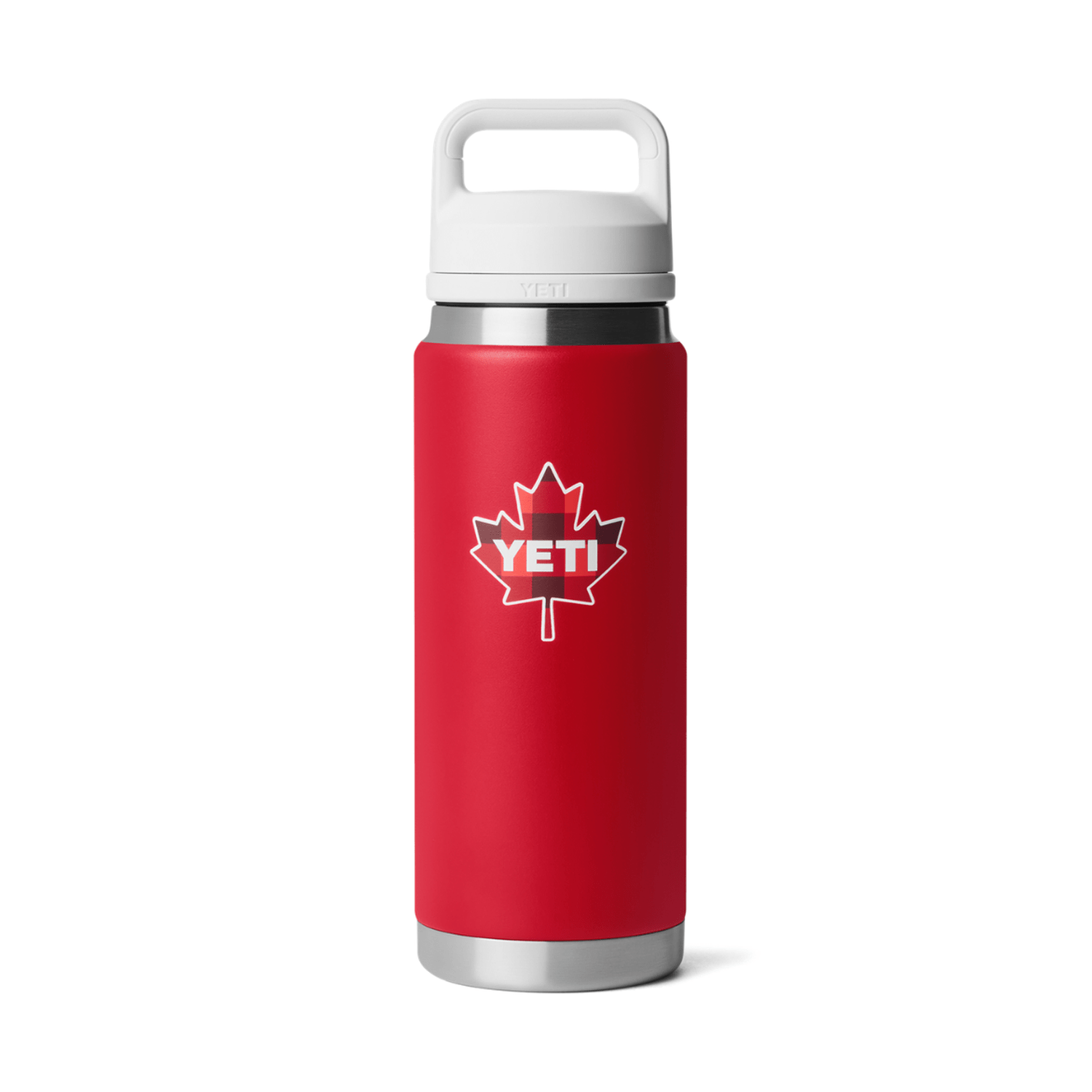YETI Rambler 26 oz. Bottle with Chug Cap, True North Rescue Red & White
