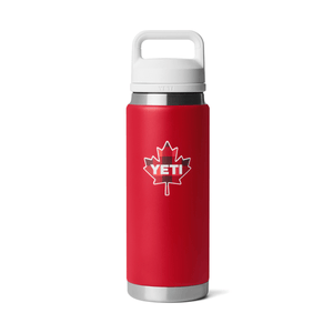 YETI Rambler 26 oz. Bottle with Chug Cap, True North Rescue Red & White
