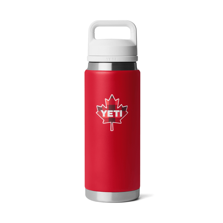 YETI Rambler 26 oz. Bottle with Chug Cap, True North Rescue Red &amp; White