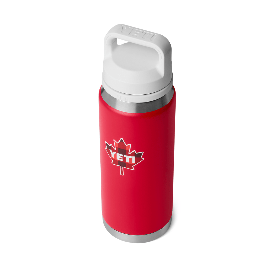 YETI Rambler 26 oz. Bottle with Chug Cap, True North Rescue Red &amp; White