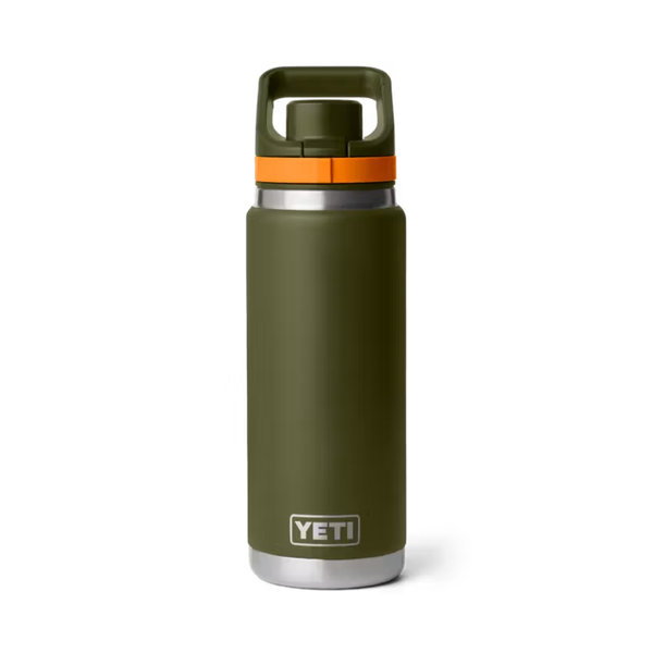YETI Rambler 26 oz. Bottle with Flip Chug Cap, Olive/King Crab