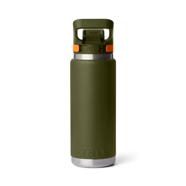YETI Rambler 26 oz. Bottle with Flip Chug Cap, Olive/King Crab