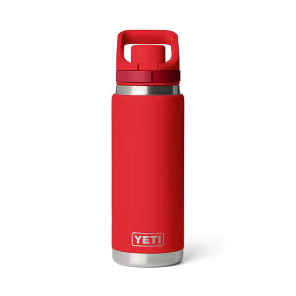 YETI Rambler 26 oz. Bottle with Flip Chug Cap, Rescue Red
