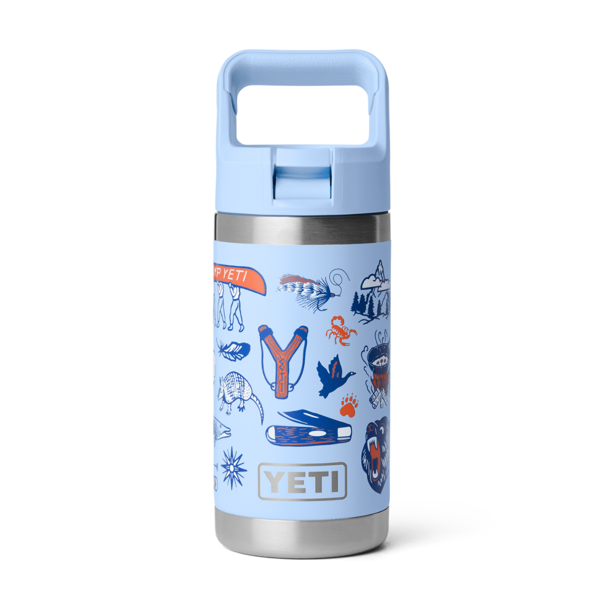 YETI Rambler 355 ml. Kids Bottle, Big Sky Blue Summer Camp