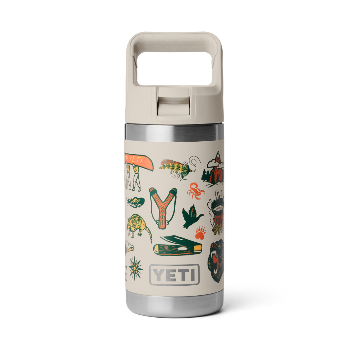 YETI Rambler 355 ml. Kids Bottle, Cape Taupe Summer Camp