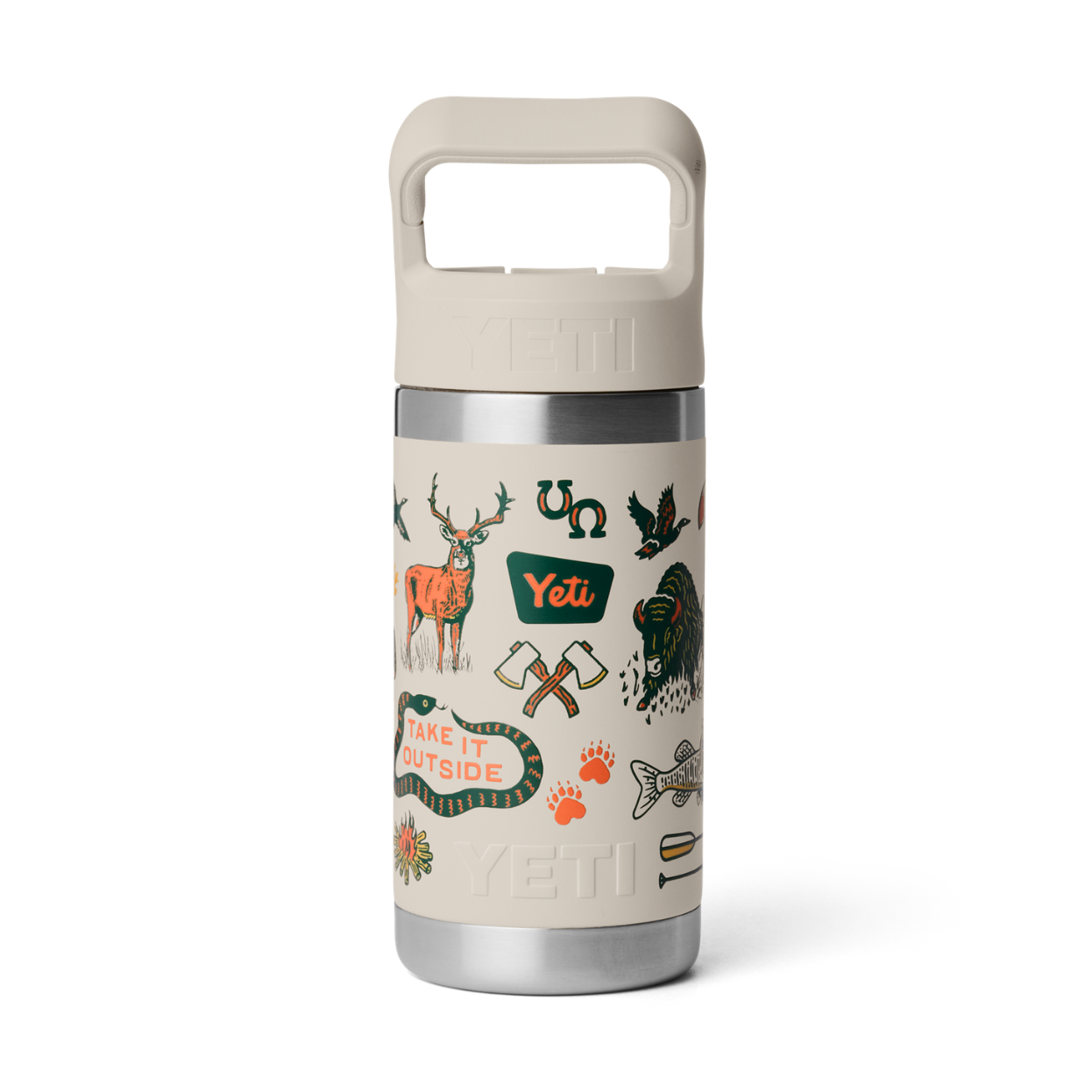 YETI Rambler 355 ml. Kids Bottle, Cape Taupe Summer Camp